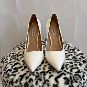 Steve Madden Classic White Heels
